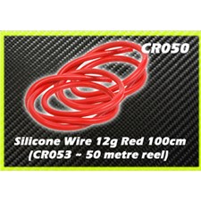 Silicone Wire 12g - Red 1 Metre